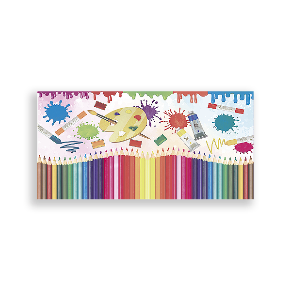 Painel Retangular - Abc Lápis - Sublimado 3D