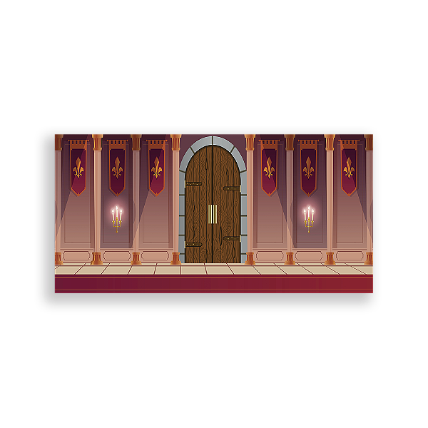 Painel Retangular - Fundo Parede Castelo - Sublimado 3D