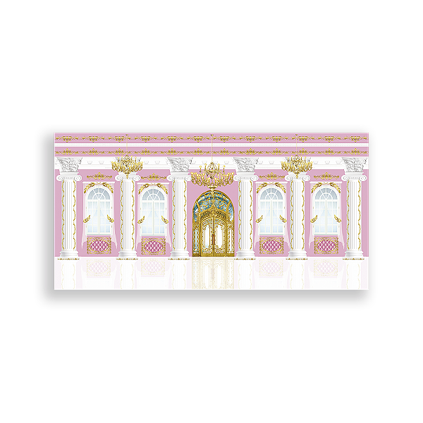 Painel Retangular - Fundo Parede Castelo - Sublimado 3D