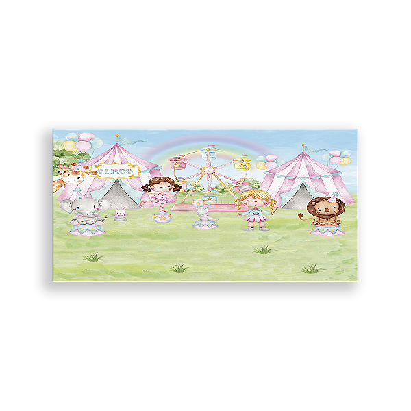 Painel Retangular - Circo - Sublimado 3D