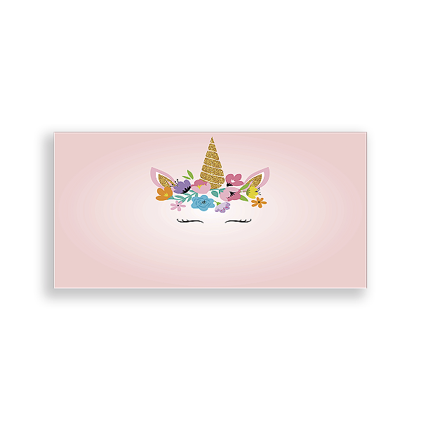 Painel Retangular - Unicornio - Sublimado 3D