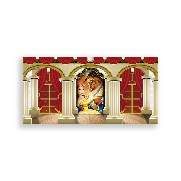 Painel Retangular - Bela E A Fera - Sublimado 3D