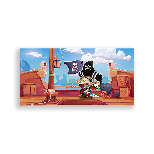 Painel Retangular - Piratas - Sublimado 3D