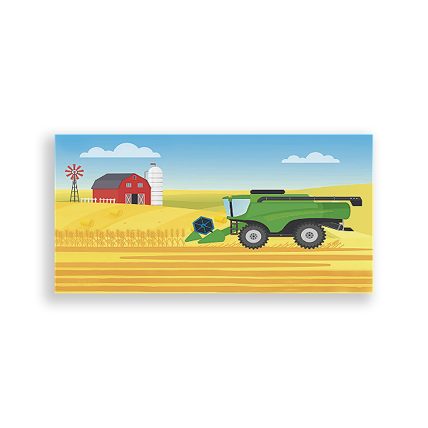 Painel Retangular - Fazendinha - Sublimado 3D