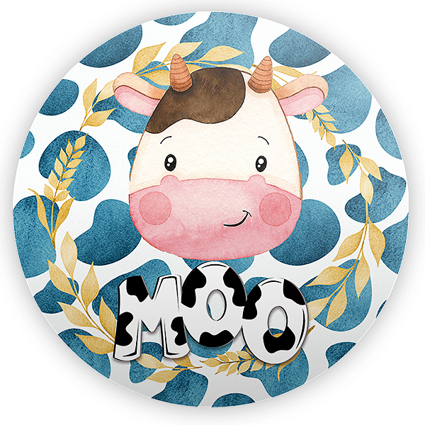 Painel Redondo - Fazendinha - Sublimado 3D