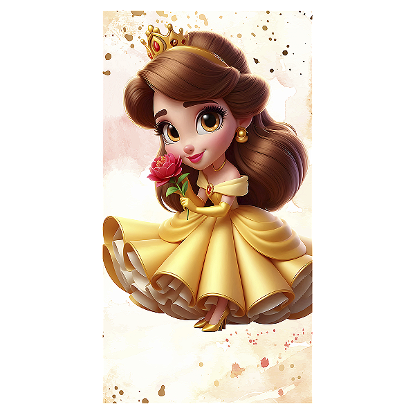 Faixa Lateral - Princesa Bela - Sublimado 3D