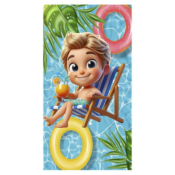 Faixa Lateral - Pool Party - Sublimado 3D