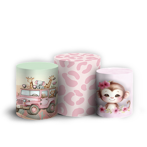 Trio Cilindro - Safari - Sublimado 3D