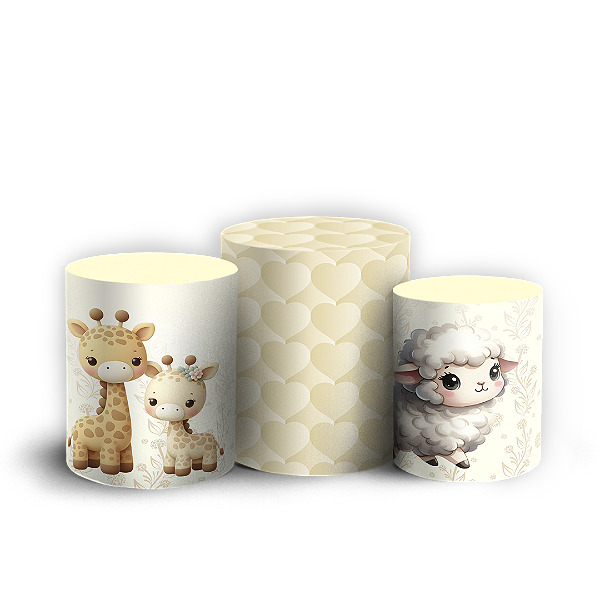 Trio Cilindro - Arca De Noé - Sublimado 3D