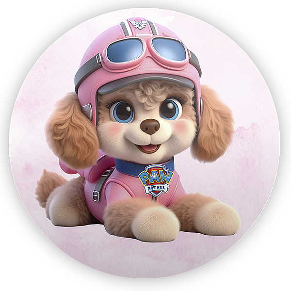 Painel Redondo - Patrulha Canina - Sublimado 3D