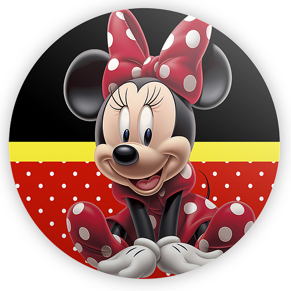 Painel Redondo - Minnie - Sublimado 3D
