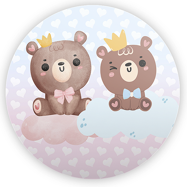 Painel Redondo - Chá Revelação - Sublimado 3D