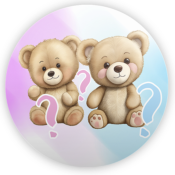 Painel Redondo - Chá Revelação - Sublimado 3D