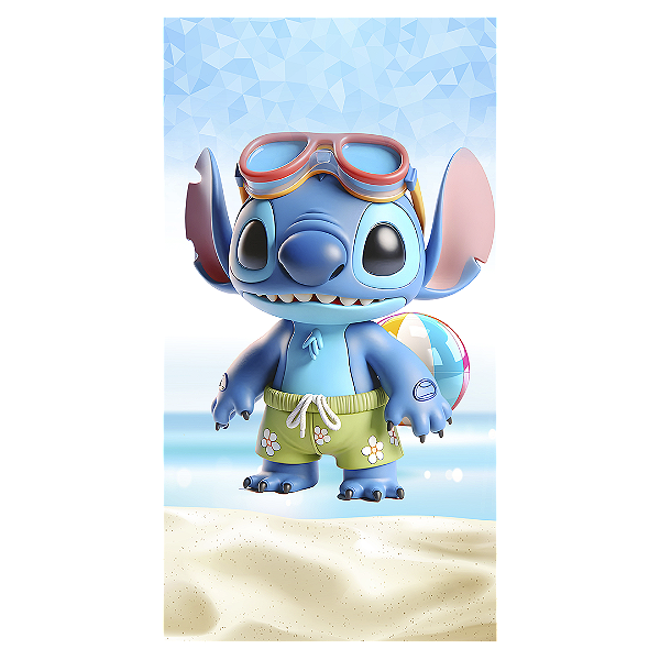 Faixa Lateral - Stitch Pool Party - Sublimado 3D