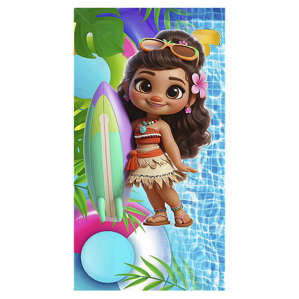 Faixa Lateral - Princesas Pool Party - Sublimado 3D