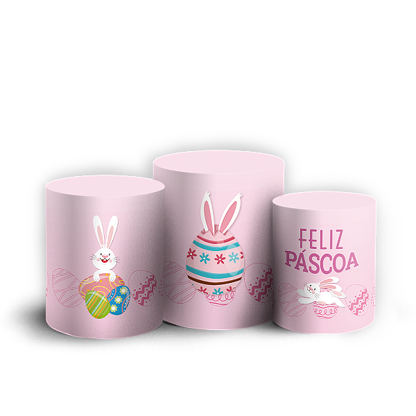 Trio Cilindro - Páscoa - Sublimado 3D