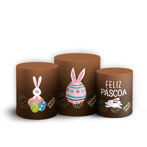 Trio Cilindro - Páscoa - Sublimado 3D