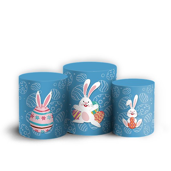 Trio Cilindro - Páscoa - Sublimado 3D