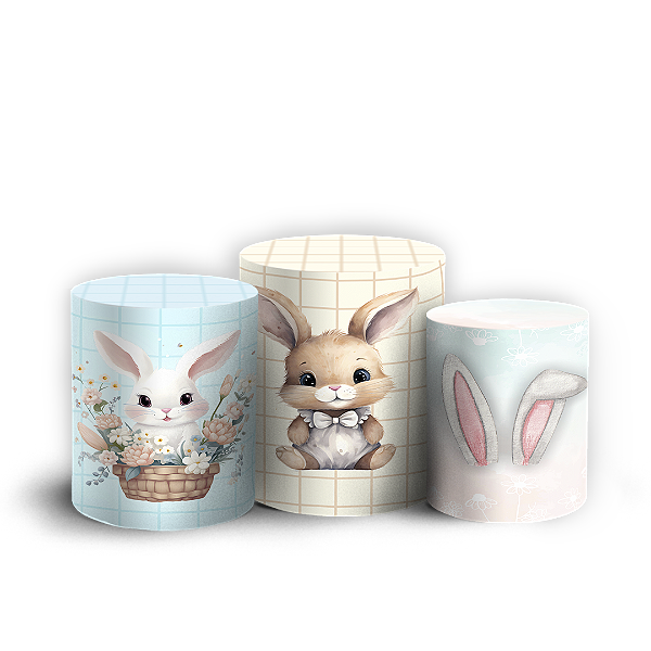 Trio Cilindro - Páscoa - Sublimado 3D