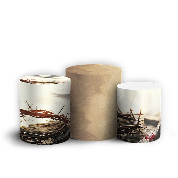 Trio Cilindro - Páscoa - Sublimado 3D
