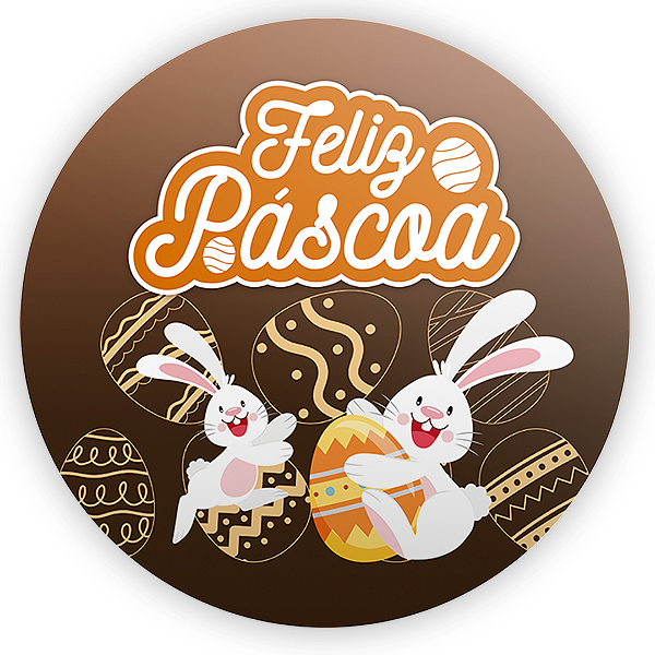 Painel Redondo - Páscoa - Sublimado 3D