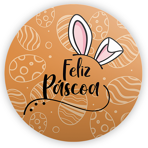 Painel Redondo - Páscoa - Sublimado 3D
