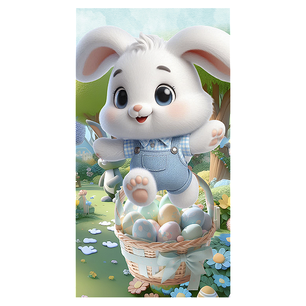Faixa Lateral - Páscoa - Sublimado 3D