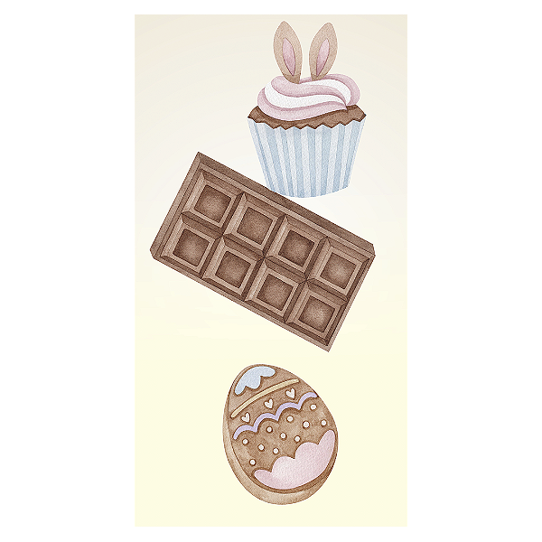 Faixa Lateral - Páscoa - Sublimado 3D