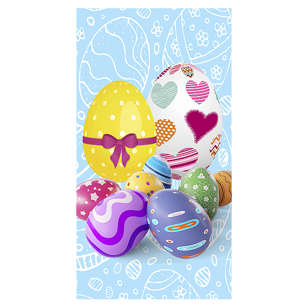 Faixa Lateral - Páscoa - Sublimado 3D