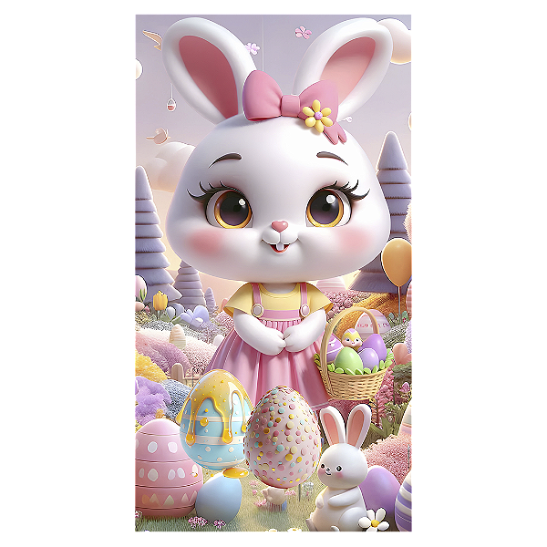 Faixa Lateral - Páscoa - Sublimado 3D