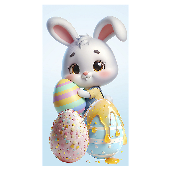 Faixa Lateral - Páscoa - Sublimado 3D