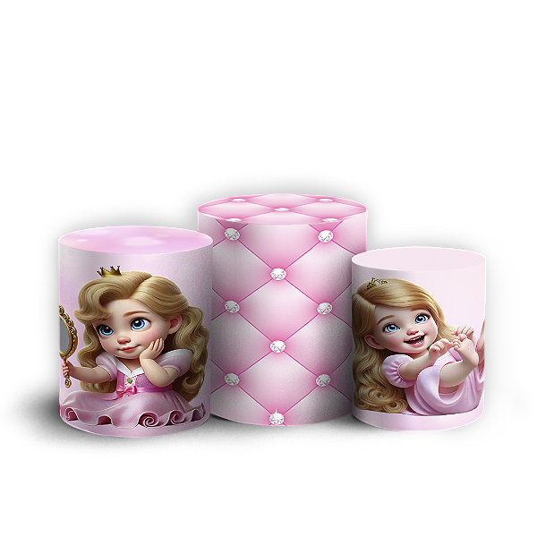 Trio Cilindro - Princesa - Sublimado 3D