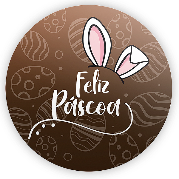 Painel Redondo - Páscoa - Sublimado 3D