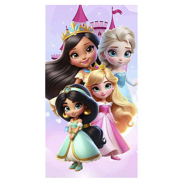 Faixa Lateral - Princesas - Sublimado 3D