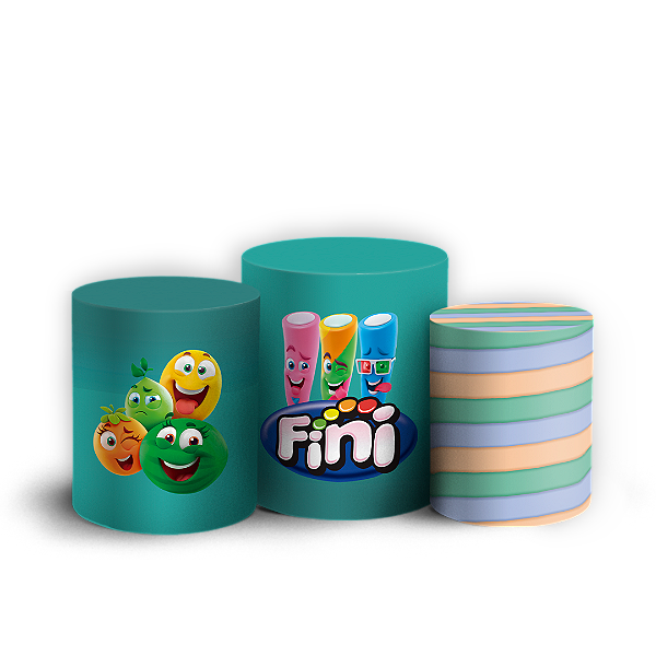 Trio Cilindro - Doces Fini - Sublimado 3D