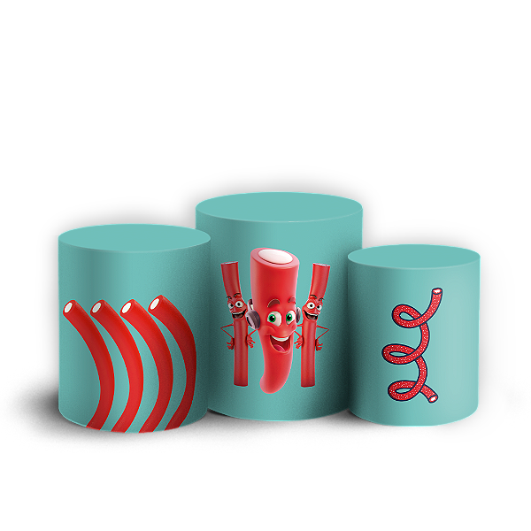 Trio Cilindro - Doces Fini - Sublimado 3D