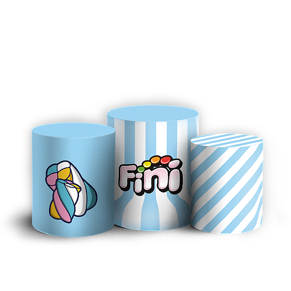 Trio Cilindro - Doces Fini - Sublimado 3D