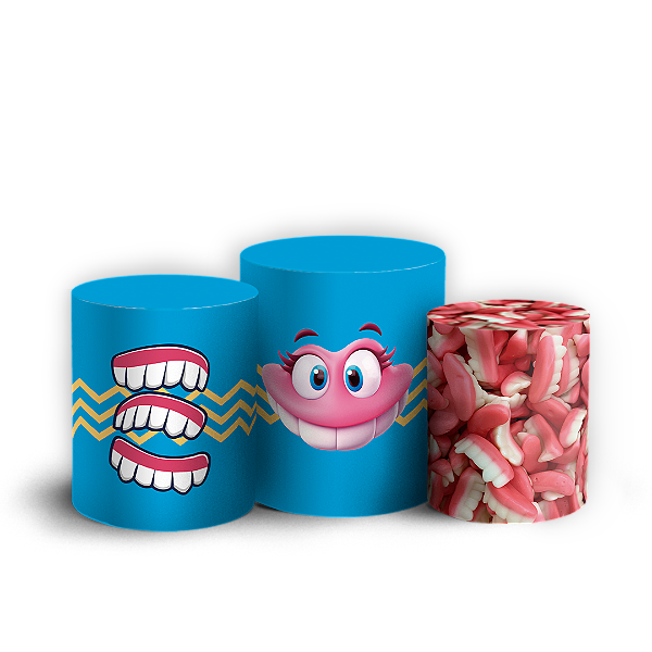 Trio Cilindro - Doces Fini - Sublimado 3D