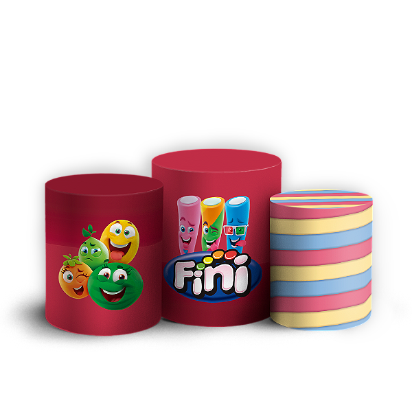 Trio Cilindro - Doces Fini - Sublimado 3D