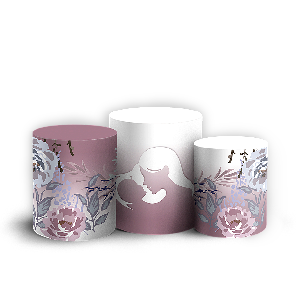 Trio Cilindro - Dia de la Madre - Sublimado 3D