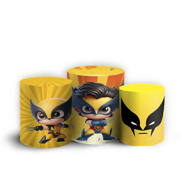 Trio Cilindro - Wolverine - Sublimado 3D
