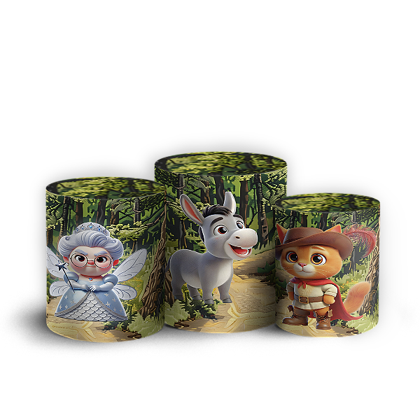 Trio Cilindro - Shrek - Sublimado 3D