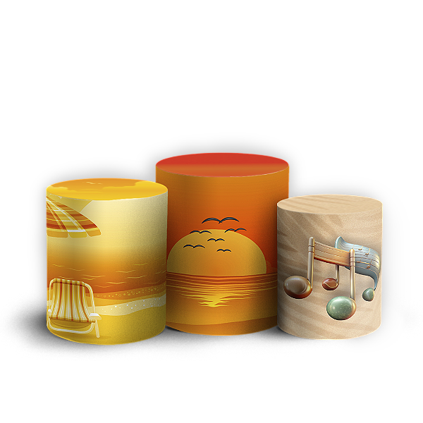 Trio Cilindro - Numa Nice - Sublimado 3D