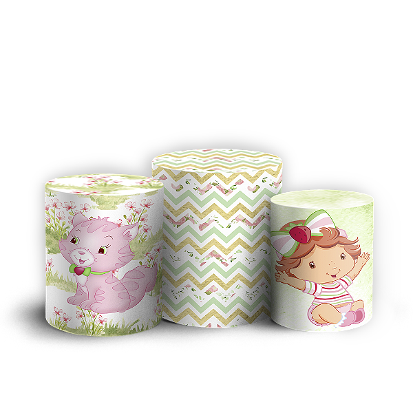 Trio Cilindro - Moranguinho Baby - Sublimado 3D