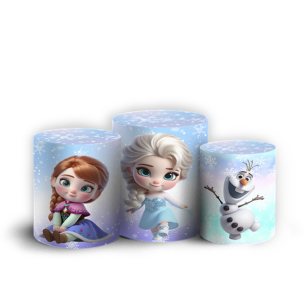 Trio Cilindro - Frozen - Sublimado 3D