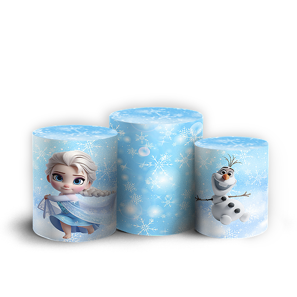 Trio Cilindro - Frozen - Sublimado 3D