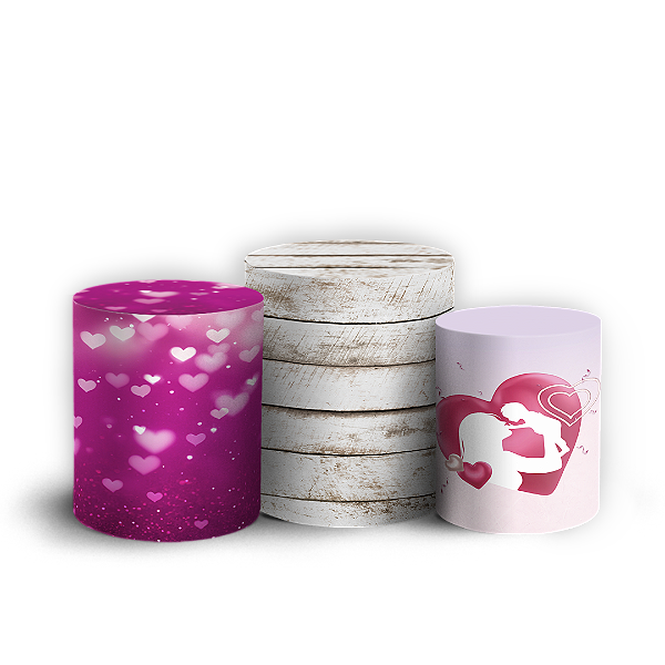 Trio Cilindro - Dia Das Mães - Sublimado 3D