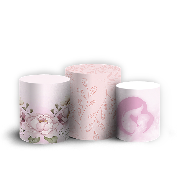 Trio Cilindro - Dia Das Mães - Sublimado 3D