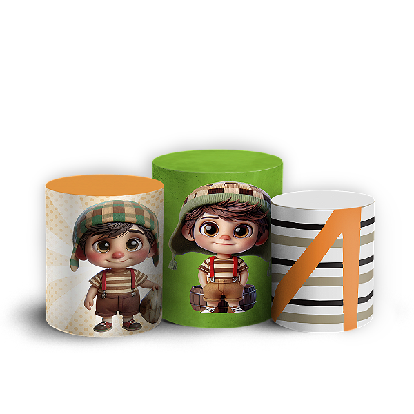 Trio Cilindro - Chaves - Sublimado 3D