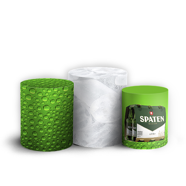 Trio Cilindro - Cerveja - Sublimado 3D